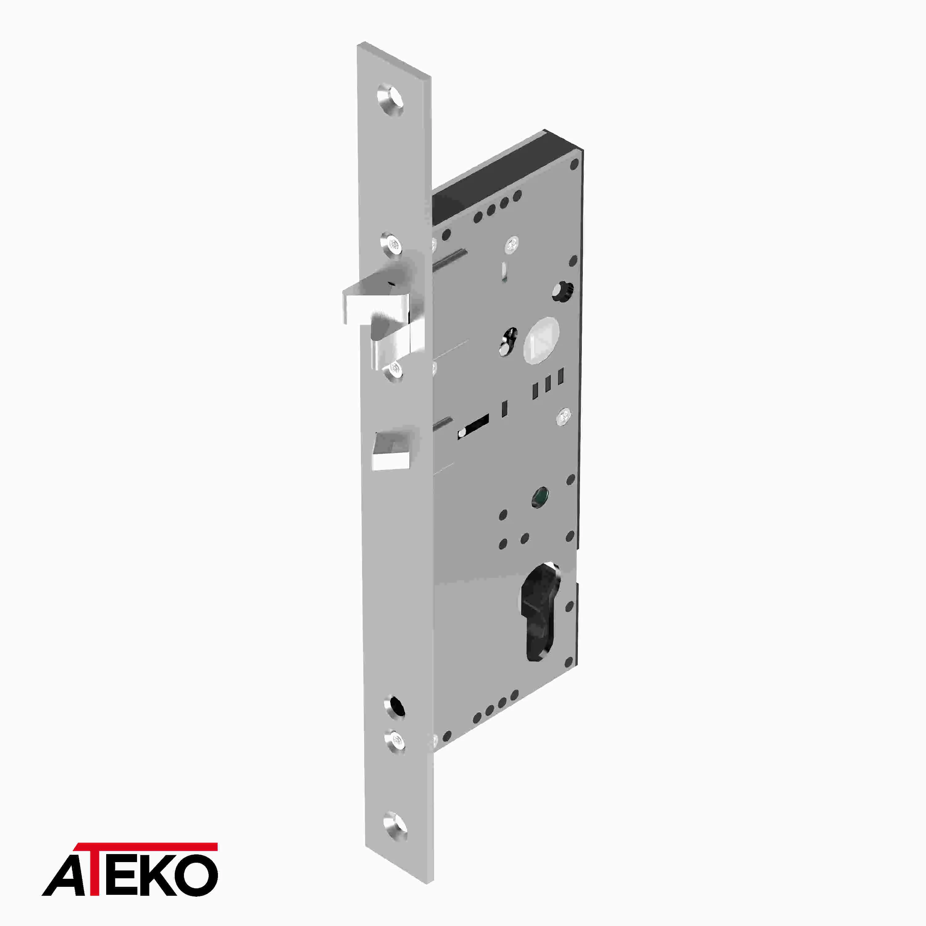 Cerradura mecánica y cerrador eléctrico Ateko 5703TE - Cerraduras para  embutir en madera - Lince